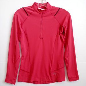 Arc'teryx Women's Hot Pink/Red Half-Zip Performance Top